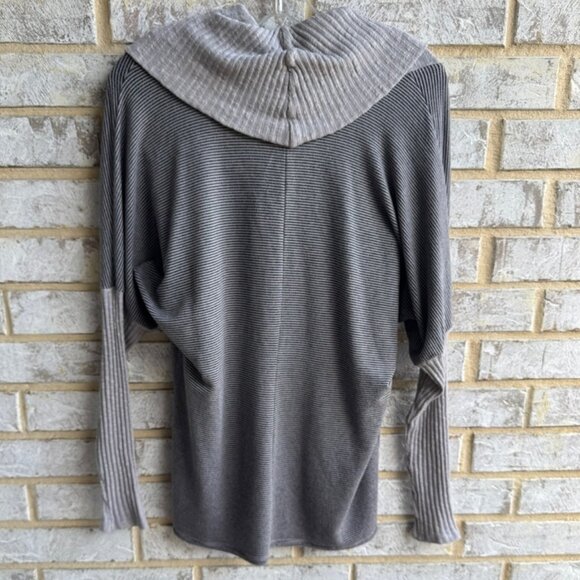 Michael Stars Long Sleeve Cowl Neck Striped Knit Sweater Women's Size OS - Picture 2 of 8